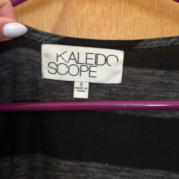 Kaleidoscope Black And Grey Shirt Dress - Picture 3 of 4